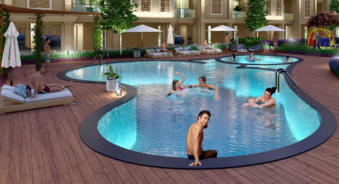 Kharghar Lodha swimming pool